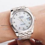 EW Factory Rolex Datejust II 41mm 126331 White Dial Stainless Steel Case Jubilee Band Swiss Cal.3235 Watch